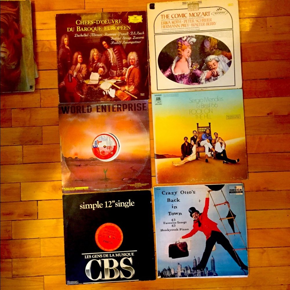 Assorted vinyl records